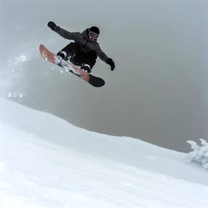 Snowboarding and Going Airborne